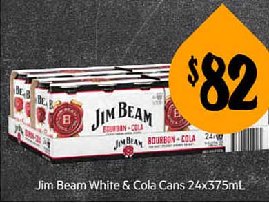 First Choice Liquor Jim Beam White & Cola Cans