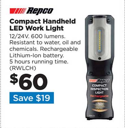 Repco Repco Compact Handheld Led Work Light