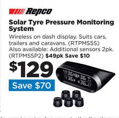 Repco Repco Solar Tyre Pressure Monitoring System