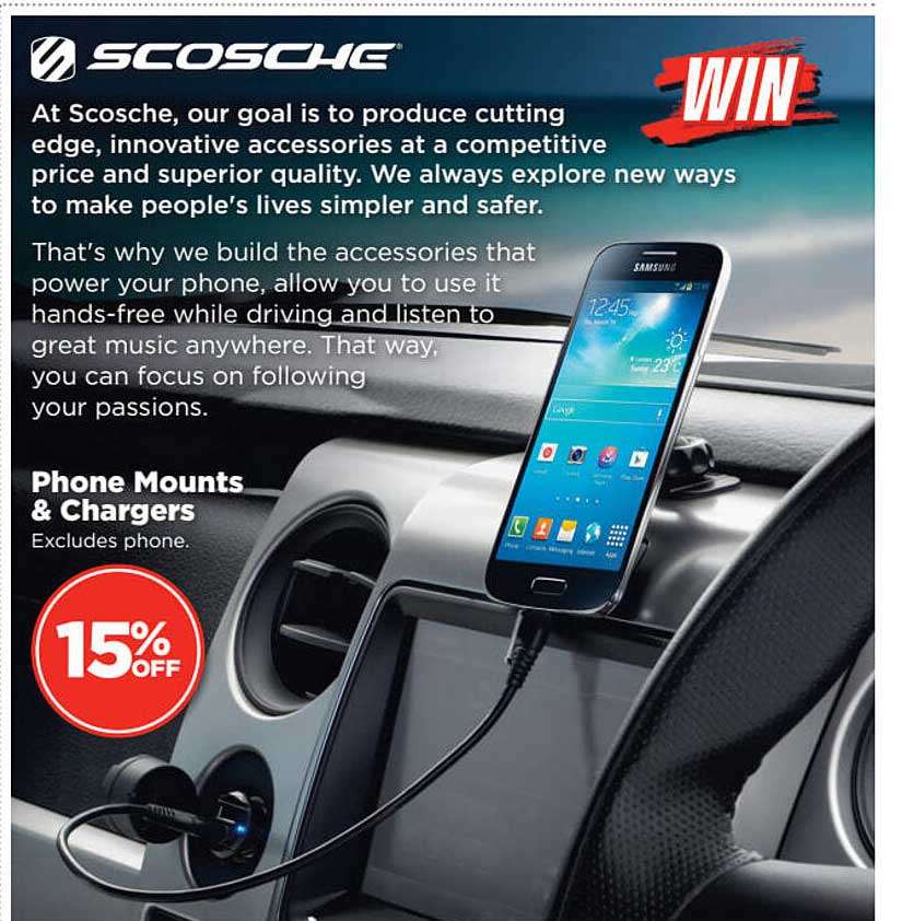 Repco Scosche Phone Mounts & Chargers