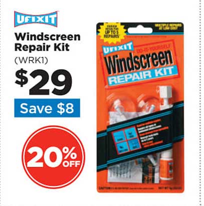 Repco Ufixit Windscreen Repair Kit