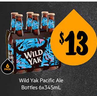 First Choice Liquor Wild Yak Pacific Ale Bottles