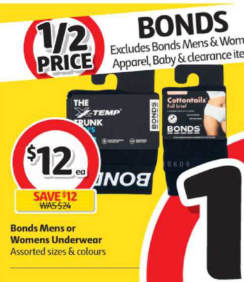 Coles Bonds Mens Or Womens Underwear