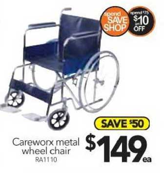 Cheap As Chips Careworx Metal Wheel Chair