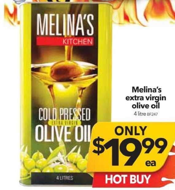 Cheap As Chips Melina's Extra Virgin Olive Oil