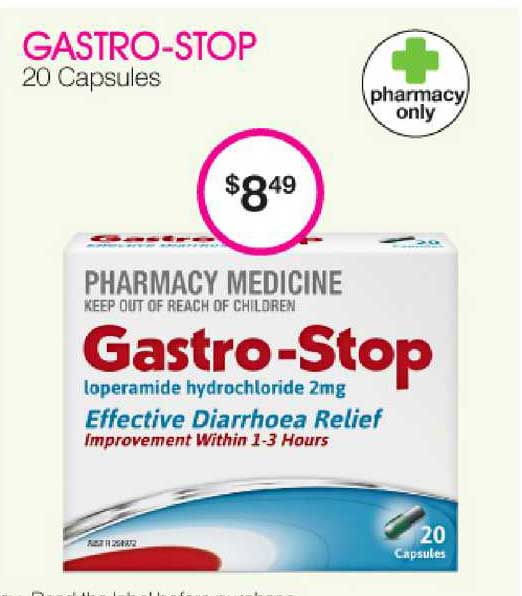 Priceline Gastro-stop 20 Capsules
