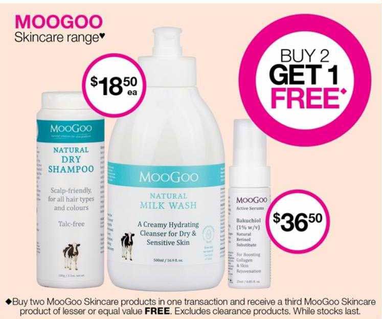 Priceline Moogoo Skincare Range