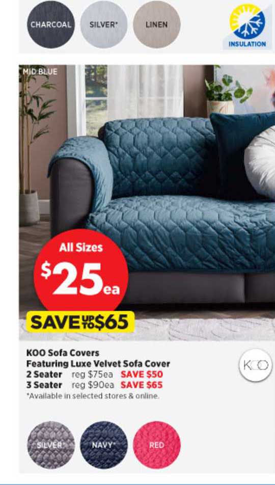 Spotlight Koo Sofa Covers Featuring Luxe Velvet Sofa Cover