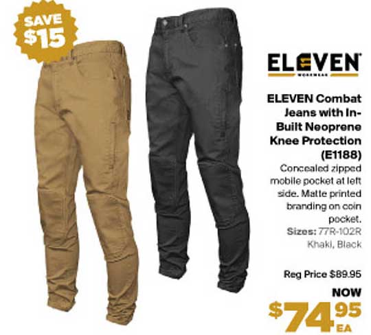 RSEA Eleven Combat Jeans With In-built Neoprene Knee Protection