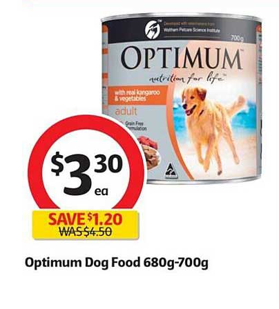 Optimum Dog Food 680g-700g Offer at Coles