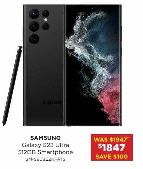 Bing Lee Samsung Galaxy S22 Ultra 512gb Smartphone
