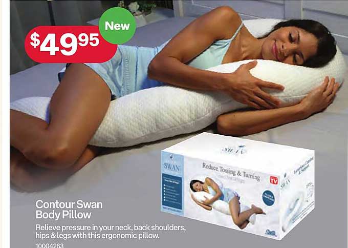 Contour Swan Body Pillow Offer at Australia Post 
