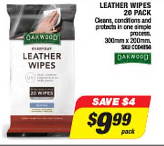 Leather Wipes 20 Pack
