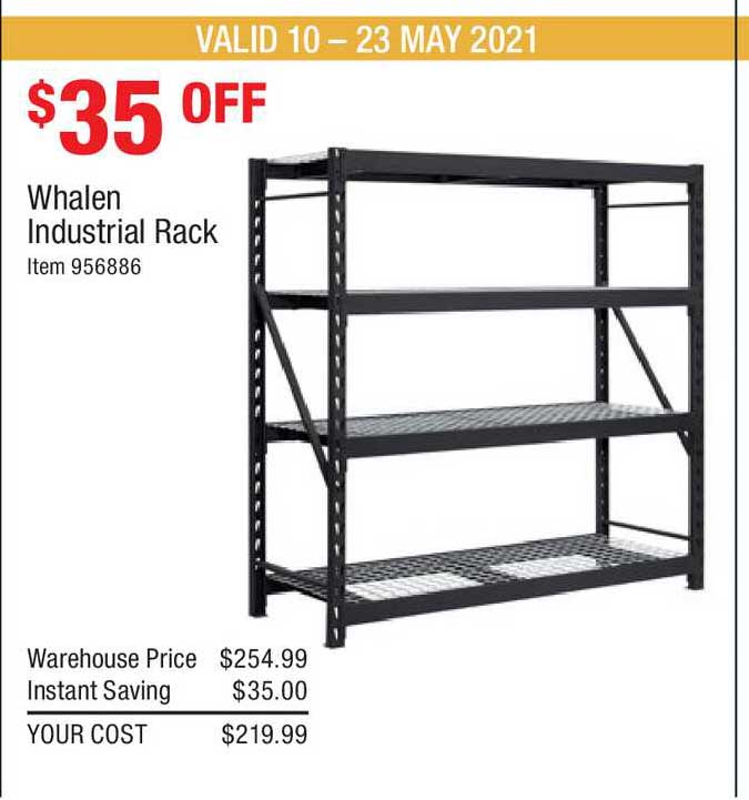 Whalen Industrial Rack Offer At Costco, Costco Metal Shelving Whalent
