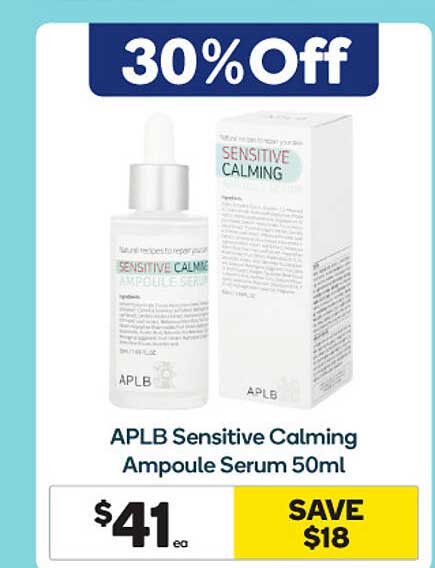 Woolworths Aplb Sensitive Claming Ampoule Serum