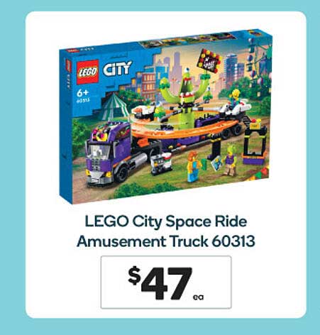 Woolworths Lego City Space Ride Amusement Truck 60313