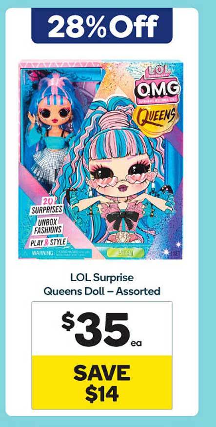 Woolworths Lol Surprise Queens Doll - Assorted