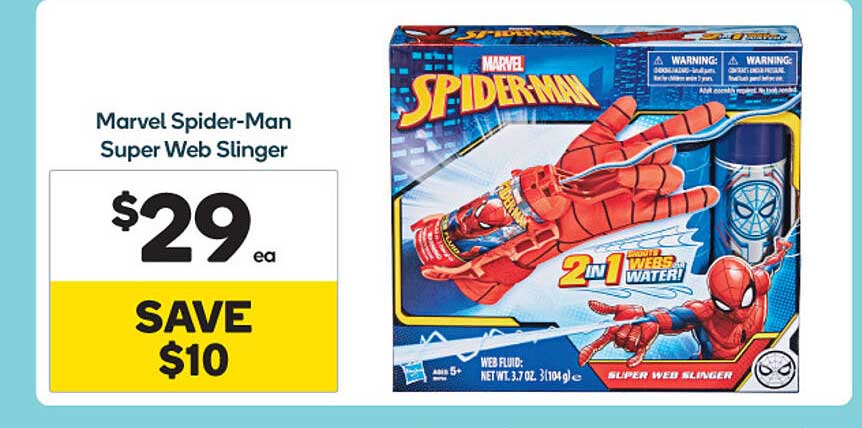Woolworths Marvel Spider-man Super Web Slinger