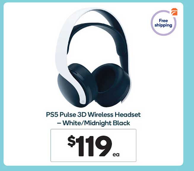 Woolworths Ps5 Pulse 3d Wireless Headset - White Or Midnight Black
