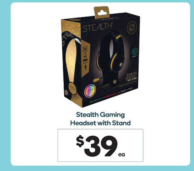 Woolworths Stealth Gaming Headset With Stand