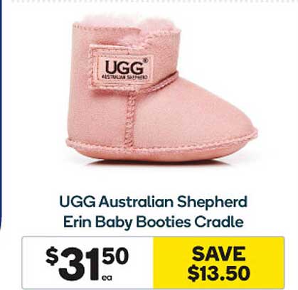 Woolworths Ugg Australian Shepherd Erin Baby Booties Cradle