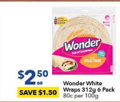 Wonder White Wraps 6 Pack Offer at Ritchies - 1Catalogue.com.au