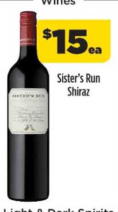 Liquorland Sister's Run Shiraz