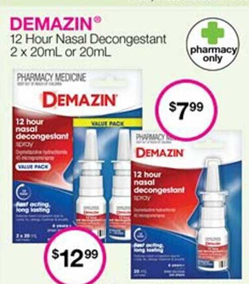 Priceline Demazin 12 Hour Nasal Decongestant