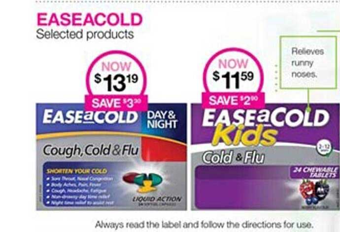 Priceline Easeacold Selected Products