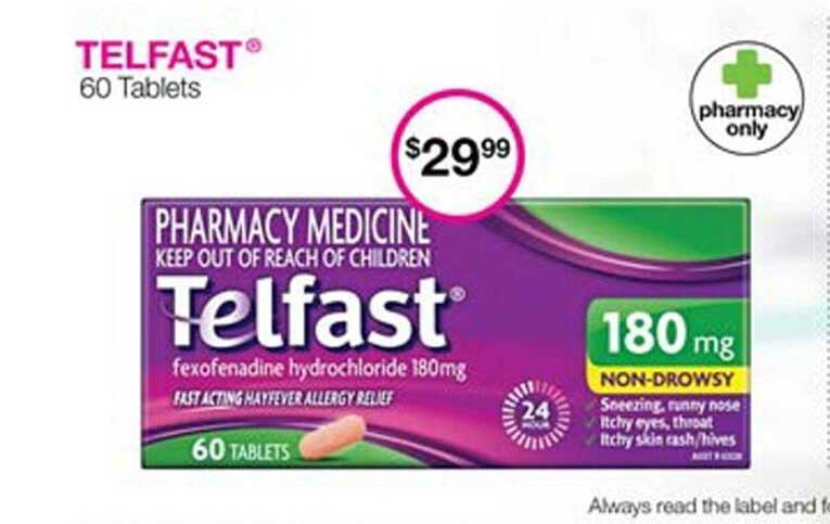 Priceline Telfast 60 Tablets