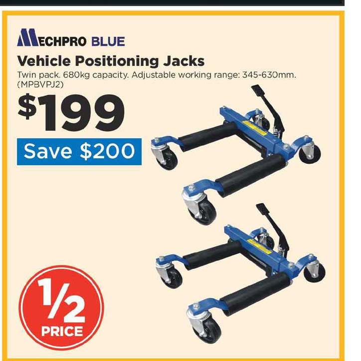 Repco Mechpro Blue Vehicle Positioning Jacks