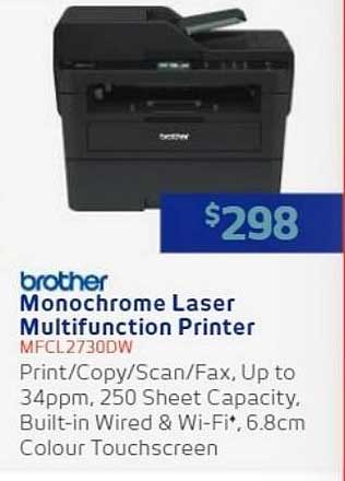 Retravision Brother Monochrome Laser Multifunction Printer