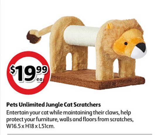 Coles Pets Unlimited Jungle Cat Scratchers