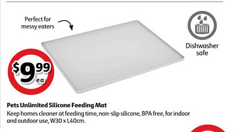 Coles Pets Unlimited Silicone Feeding Mat