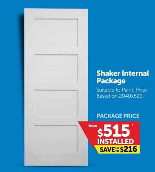 Doors Plus Shaker Internal Package