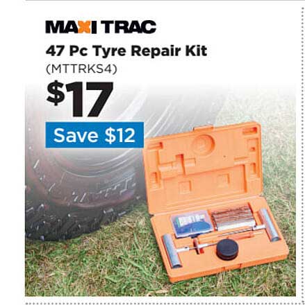 Repco Maxi Trac 47 Pc Tyre Repair Kit