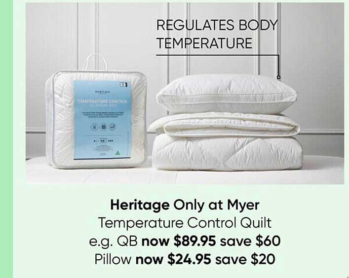 heritage temperature control mattress topper