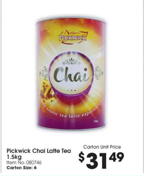 Campbells Wholesale Pickwick Chai Latte Tea 1.5kg