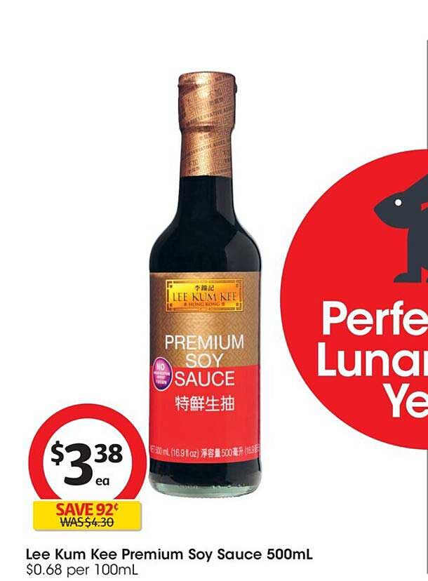 Lee Kum Kee Premium Soy Sauce 500mL Offer at Coles - 1Catalogue.com.au