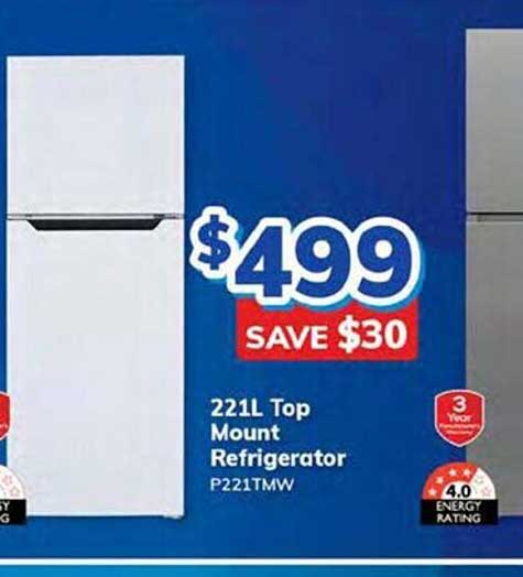 Bi Rite 221l Top Mount Refrigerator