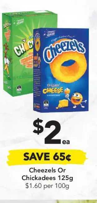 Drakes Cheezels Or Chickadees 125g