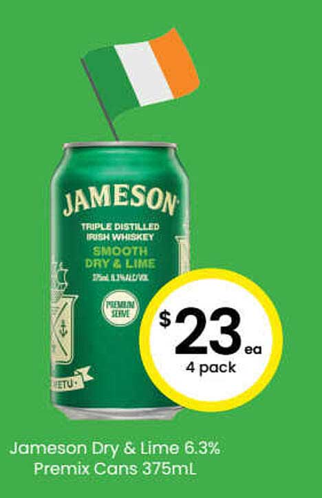 The Bottle-O Jameson Dry & Lime 6.3%
