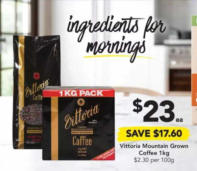 Drakes Vittoria Mountain Grown Coffee 1kg