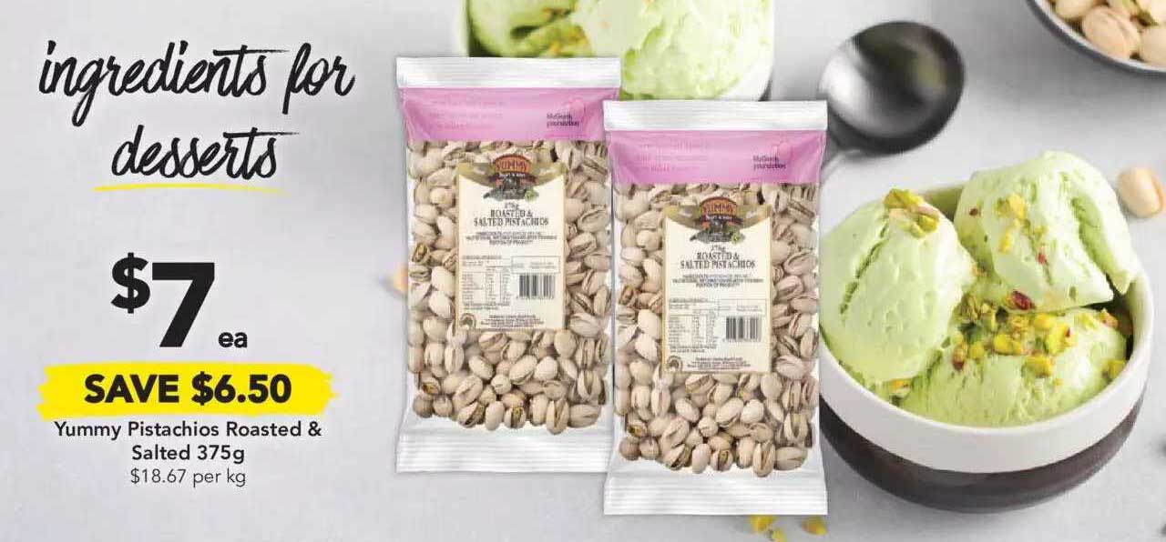 Drakes Yummy Pistachios Roasted & Salted 375g