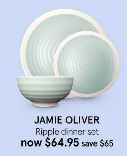 Myer Jamie Oliver Ripple Dinner Set