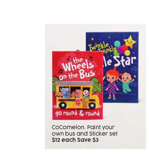 Target Cocomelon Paint Your Own Bus And Sticker Set