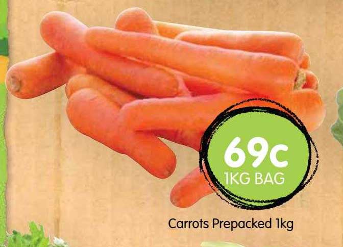 Spudshed Carrots Prepacked 1kg