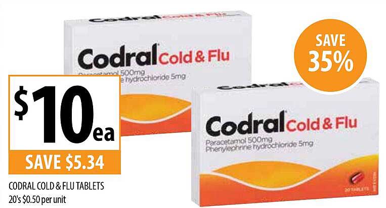 Supabarn Codral Cold & Flu Tablets