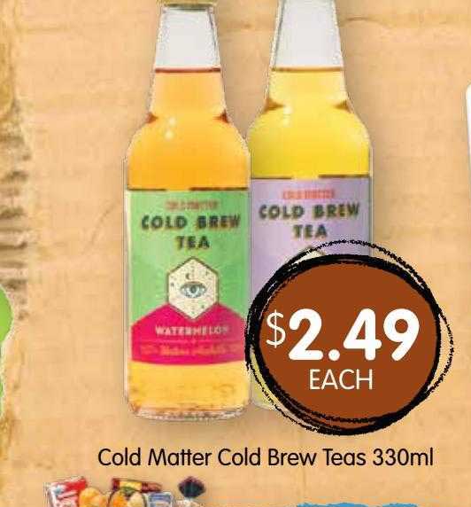 Spudshed Cold Matter Cold Brew Teas 330ml