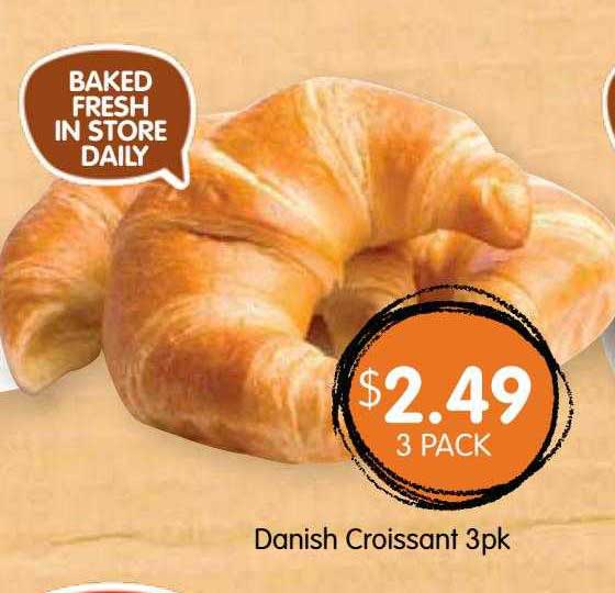 Spudshed Danish Croissant 3pk